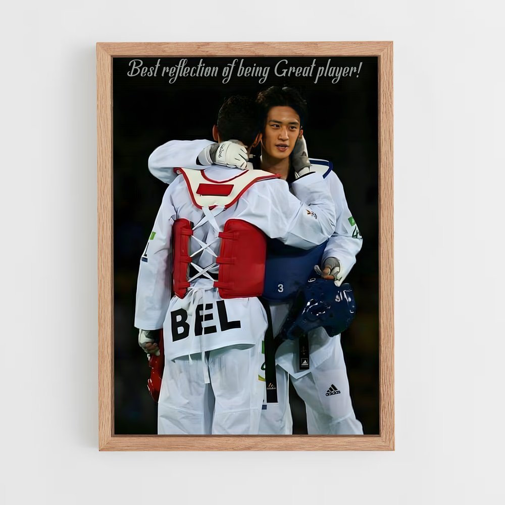 Poster L'Étreinte des Héros – affiche Taekwondo (vue 4)